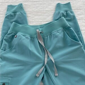 FIGS Teal Jogger Scrub Pants